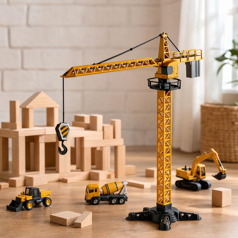 タワークレーンおもちゃ。建設工学を模した回転式のタワー模型。 - Educational Toys のレビューと価格