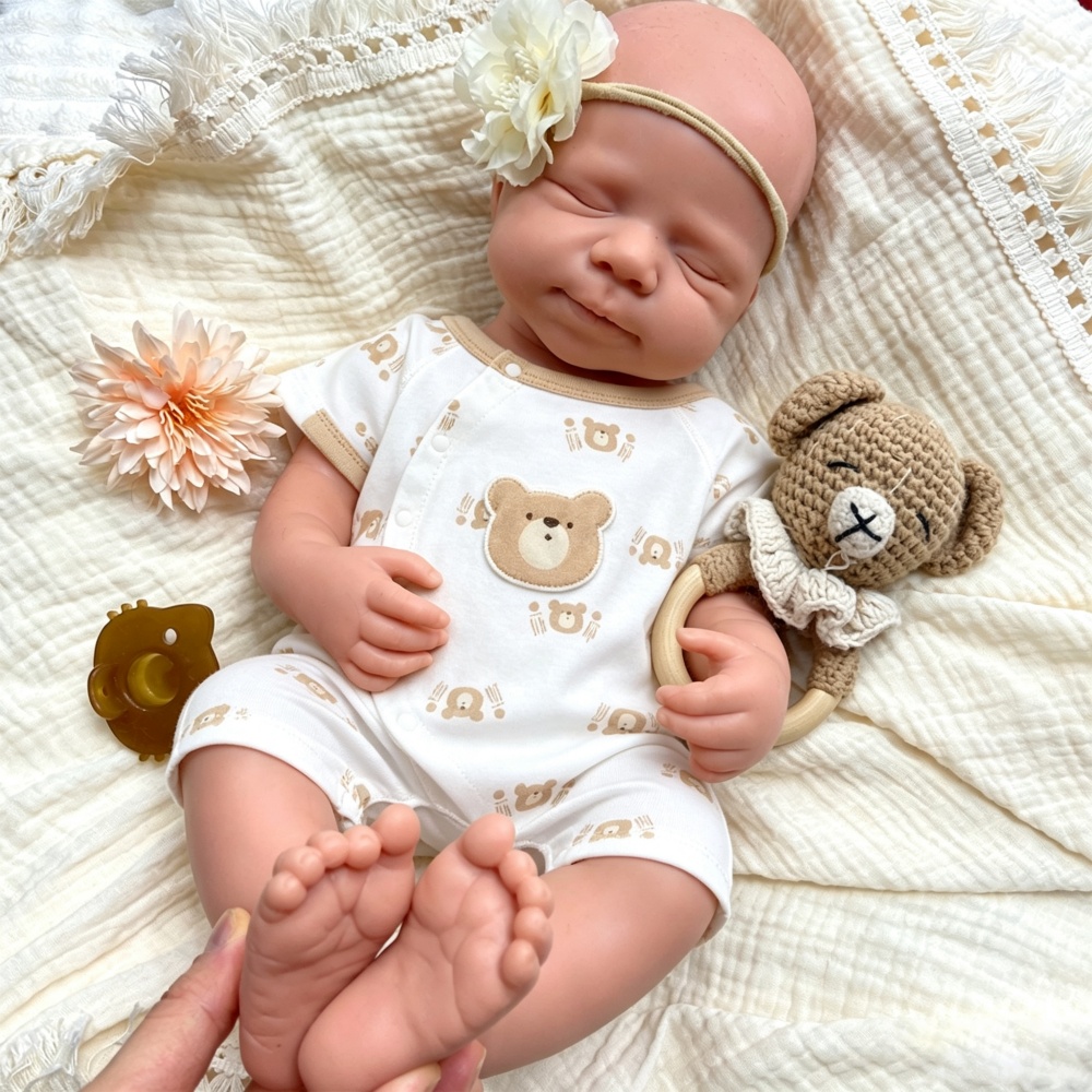 20インチ未塗装DIYフルシリコンリボーンドールリアルタッチ - Reborn Baby Doll Silicone Realistic のレビューと価格