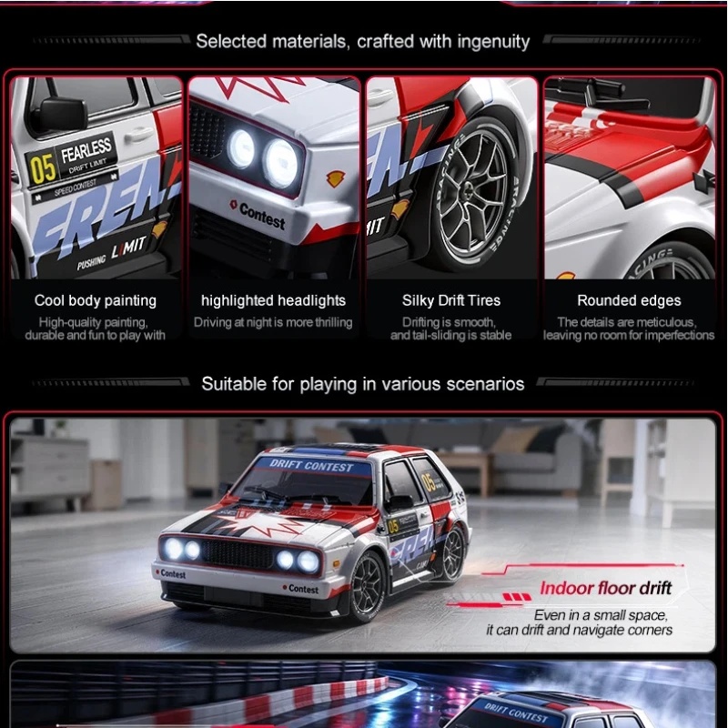 新型S300 1:24 4WD RCドリフトカー 高速レーシ - Rc Drift Car 1 24 Scale 4Wd のレビューと価格